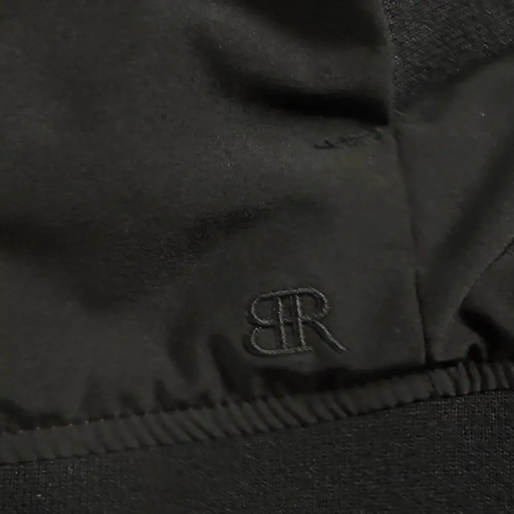 Banana Republic Black Bomber Jacket Mens M Full Zip Minimalist Normcore